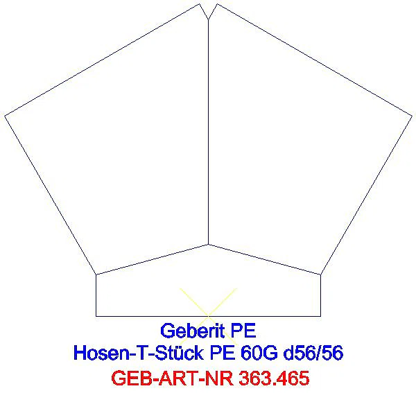 GE PE Hosenabzweig 2 x 30Gr d56/56_363.465.16.1_A
