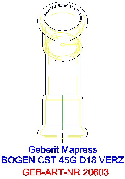 GE Mapress C-Stahl Bogen 45Gr d18 verzinkt_20603_L