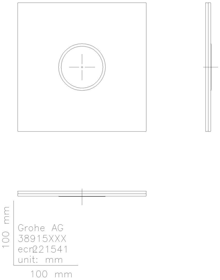 GROHE WC-Betätigung Veris Light 38915 velvet black