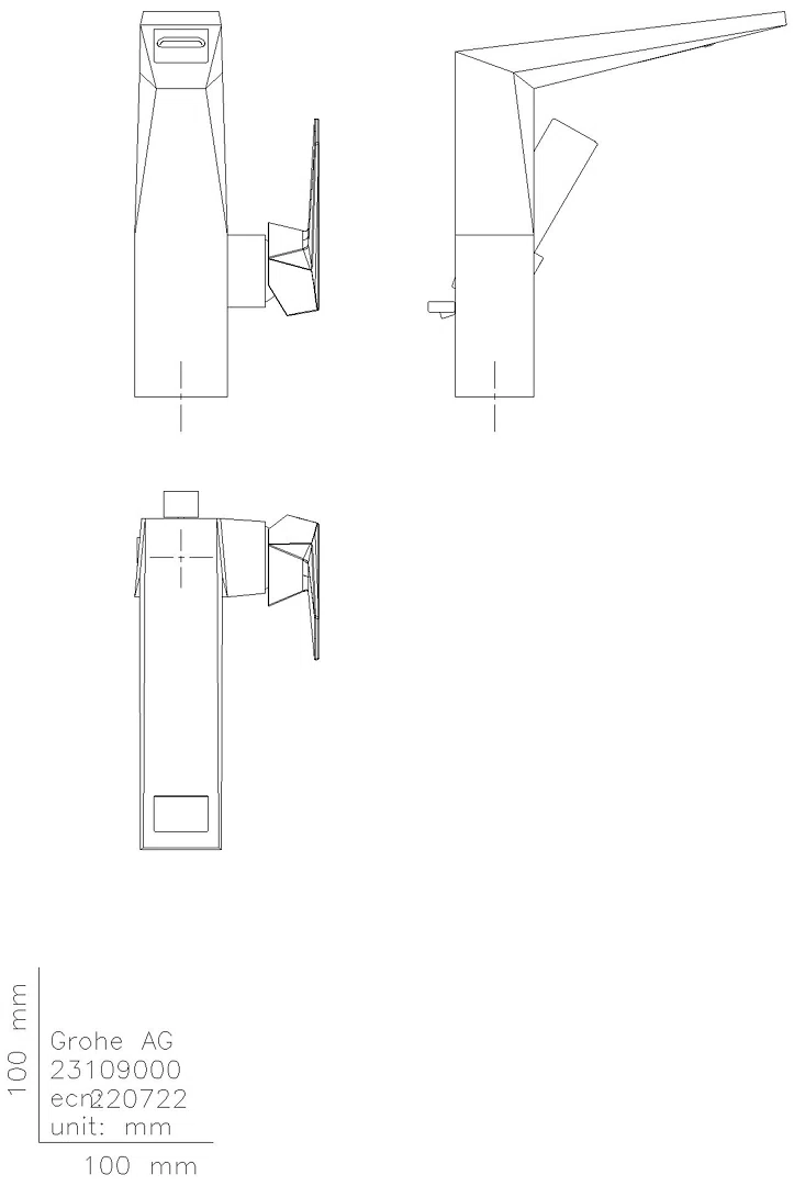 GROHE EH-WT-Batterie Allure Brilliant 24344 L-Size supersteel