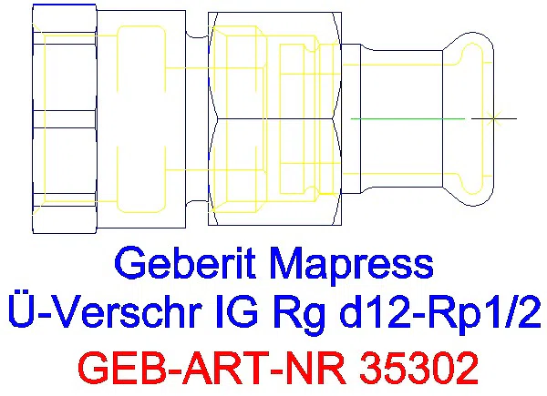 GE Mapress Edelstahl Übergangsverschr. mit IG d18-Rp1/2_35302_G