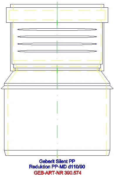 GE Silent-PP Reduktion exzentrisch d110/90_390.574.14.1_L