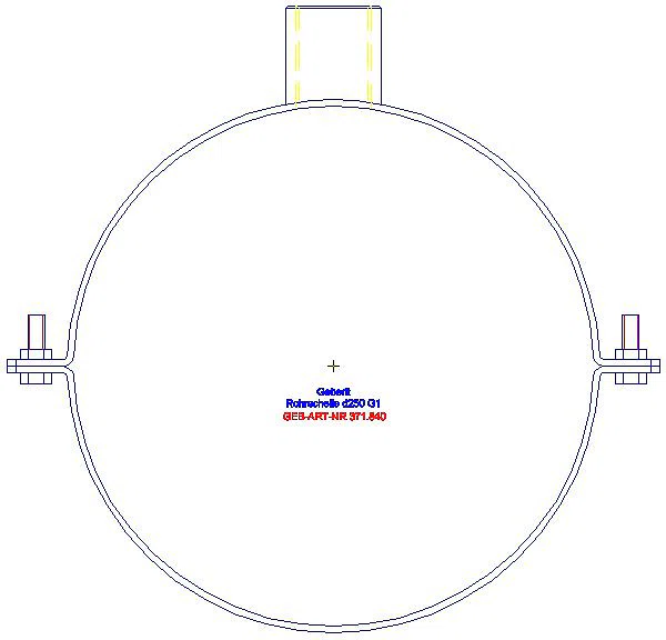 GE Rohrschelle mit Gewindemuffe G1 d250_371.840.00.1_A