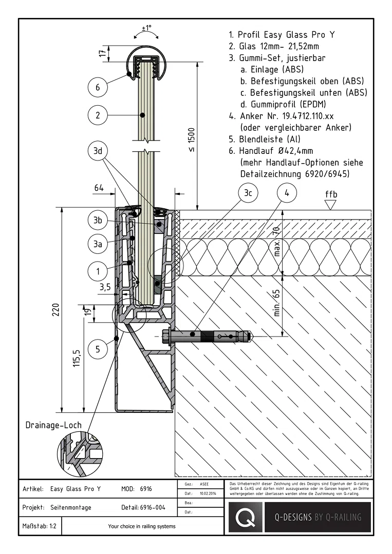 1_6916-004_Easy Glass Pro Y_adjustable_fascia mount_DE