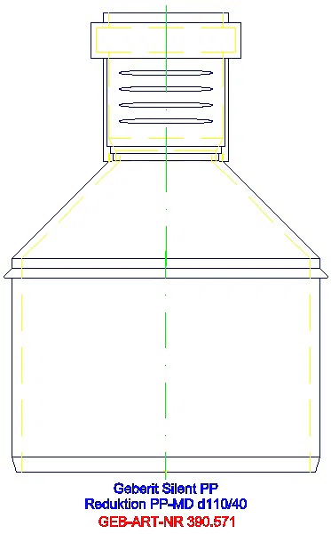 GE Silent-PP Reduktion exzentrisch d110/40_390.571.14.1_L