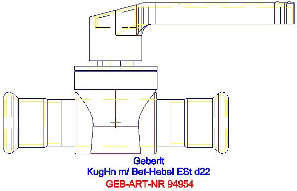 GE Mapress Kugelhahn d22 mit Betätigungshebel edst._94954_A