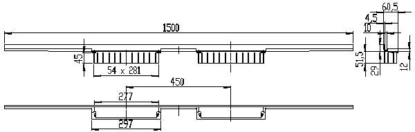 DALLMER Duschrinne CeraWall Individual Duo, 1500 mm