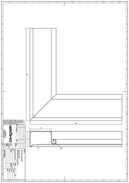 Kupfer Rinnenwinkel Kastenform gelöt. Inneneck 200, #Art.Nr. 60315