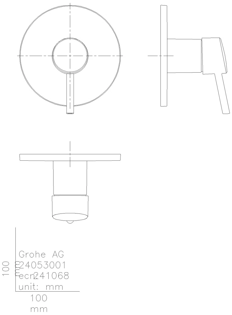 GROHE EH-Brausebatterie Concetto 24053_1 FMS für Rapido SmartBox chrom