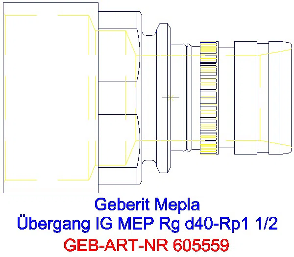 GE Mepla Übergang mit IG Rg d40-Rp1 1/2_605.559.00.5_A