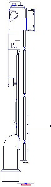 GE GIS Element f. WWC, 125cm, mit Sigma UP-SPK 12cm, mit HS30 Hygienesp./1 WA_461207002_L