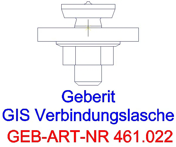 GE GIS Verbindungslasche 13 x 3 x 0,4 cm_461.022.00.1_G