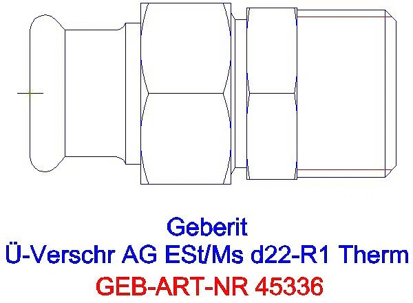 GE Mapress Therm Übergangsverschr. mit AG d22-R1_45336_A