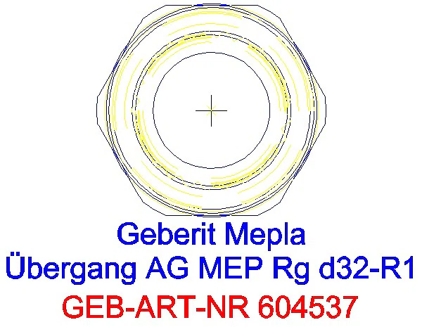 GE Mepla Übergang mit AG Rg d32-R1_604.537.00.5_L