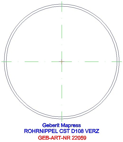 GE Mapress C-Stahl Rohrnippel außen verzinkt d108_22059_A