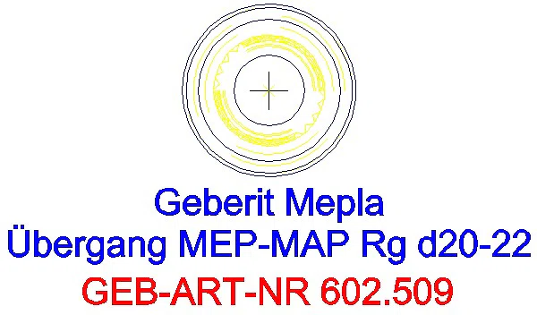 GE Mepla Übergang auf Mapress mit Einschubende Rg d20-22_602.509.00.5_L