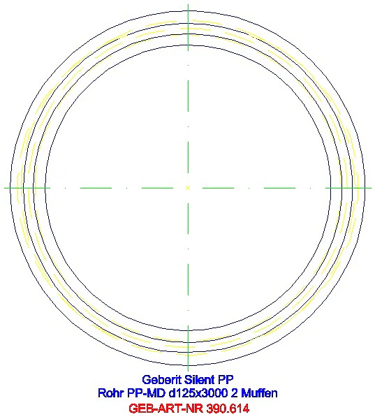 GE Silent-PP Rohr mit zwei Muffen d125x4,2 L:300cm_390.614.14.1_G