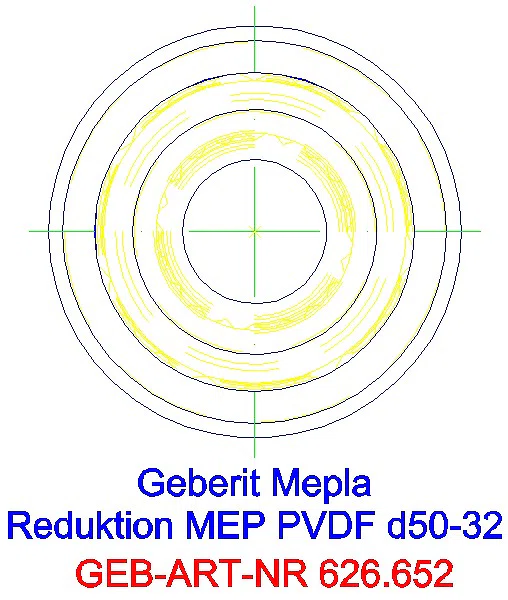 GE Mepla Reduktion PVDF d50-32_626.652.00.5_L