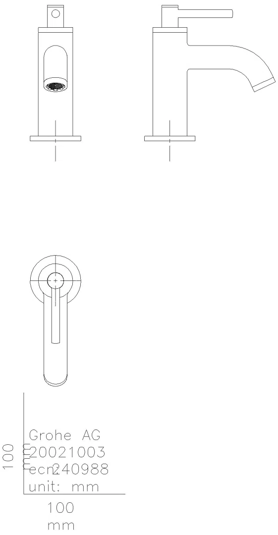 GROHE Standventil Atrio 20658 XS-Size Hebelgriff warm sunset