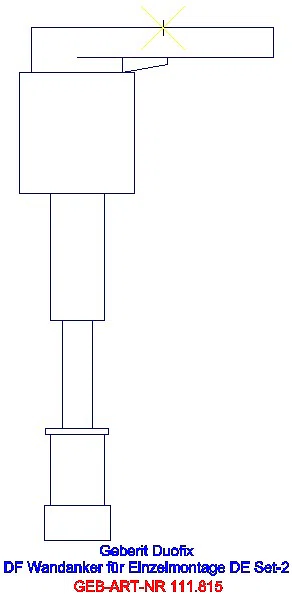 GE Duofix Set Wandanker für Einzelmontage_111.815.00.1_G