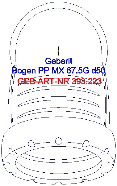 GE Silent-Pro Bogen 67,5Gr d50mm_393.223.14.1_G