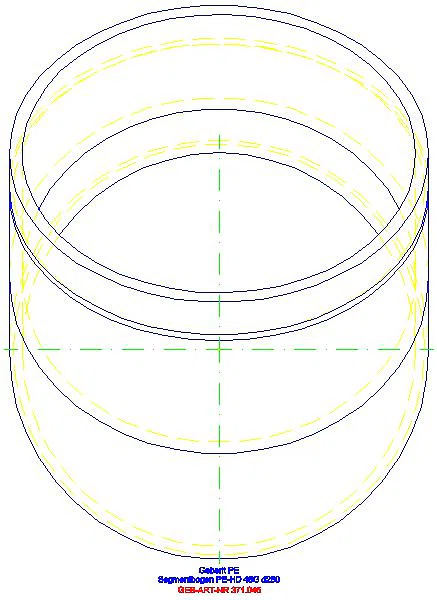 GE PE Segmentbogen 45Gr d250_371.045.16.1_G