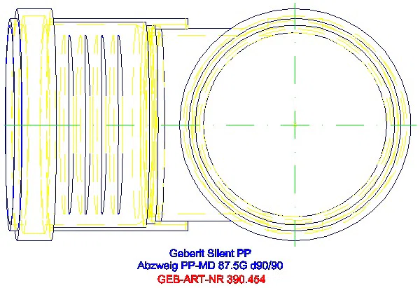 GE Silent-PP Bogenabzweigung 87,5Gr d90/90_390.454.14.1_G