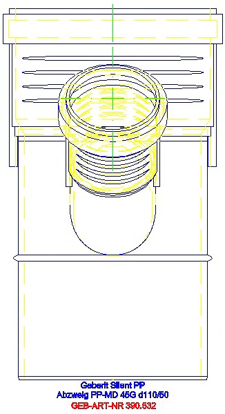 GE Silent-PP Abzweig 45Gr d110/50_390.532.14.1_L