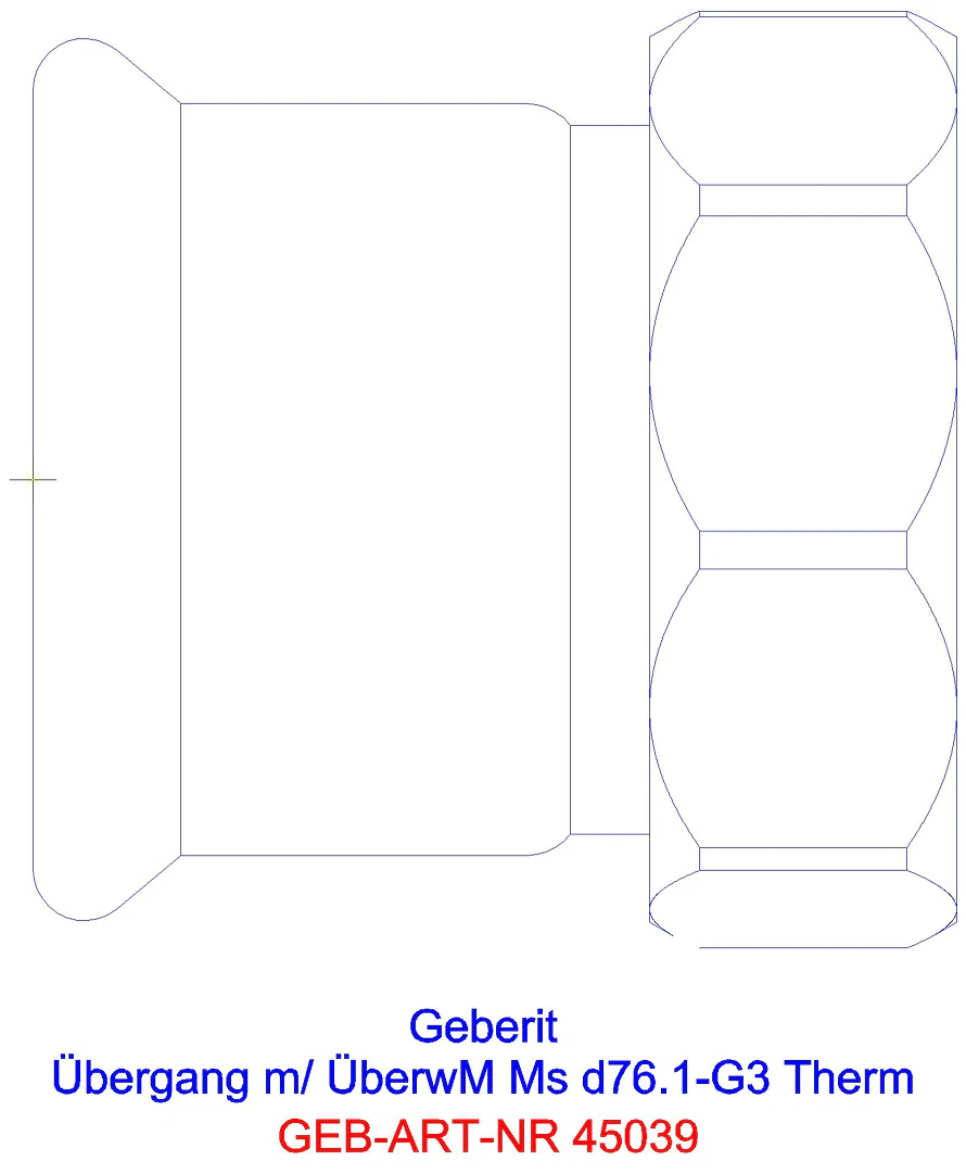 GE Mapress Therm Übergang mit Überwurfmutter d54-G2 3/8_45039_g