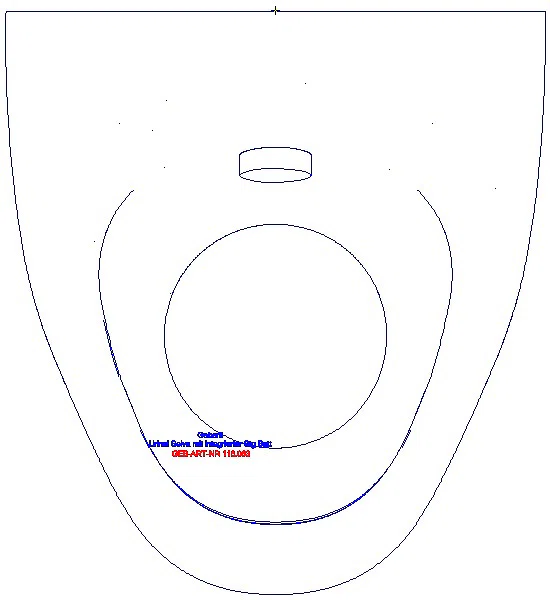 GE Urinal Selva, mit integrierter Steuerung, Batteriebetrieb_116.083.00.1_G
