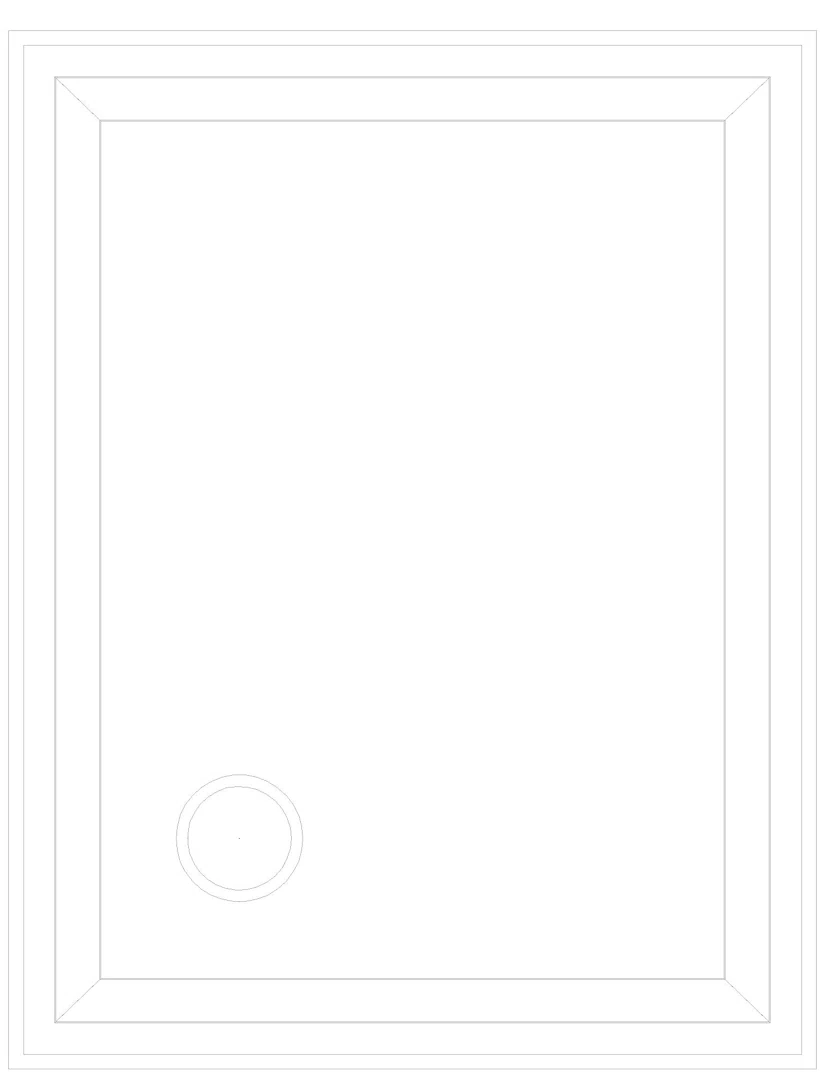 KALDEWEI DUSCHPLAN MIT WANNENTRÄGER Duschfläche, 700x900x32 mm, Modell-Nr: 547-2
