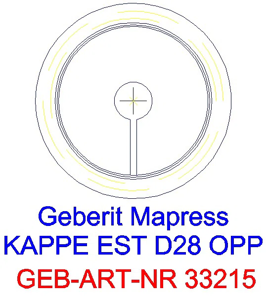 GE Mapress Edelstahl Kappe d28_33215_L