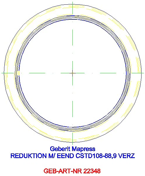 GE Mapress C-Stahl Reduktion mit Einschubende d108-88.9 verzinkt_22348_A