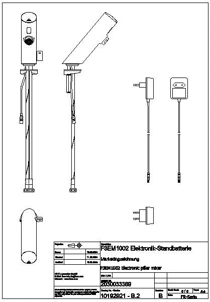 Standbatterie, F3, elek., Mischer, 6l, Steckernetzteil 230 VAC, F3EM1002