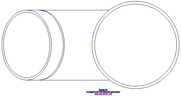 GE PE Abzweig 45Gr d250/200_371.146.16.1_G