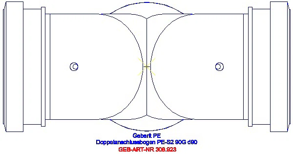 GE Silent-db20 Doppelanschlussbogen 90Gr d90/90_308.923.14.1_G