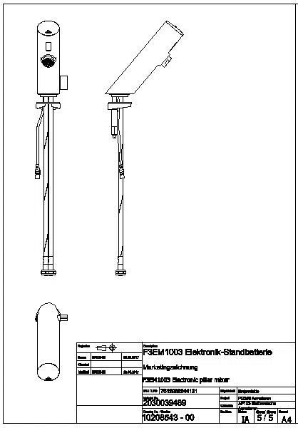 Standbatterie, F3, elek., Mischer, 6l, f. Netzteil, F3EM1005