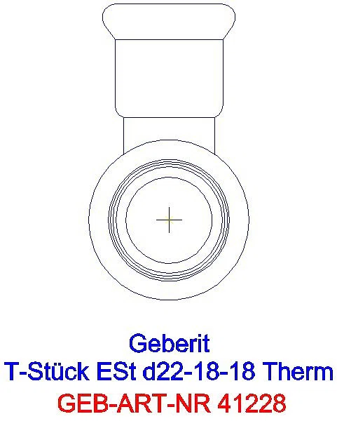 GE Mapress Therm T-Stück reduziert d22-18-18_41228_L
