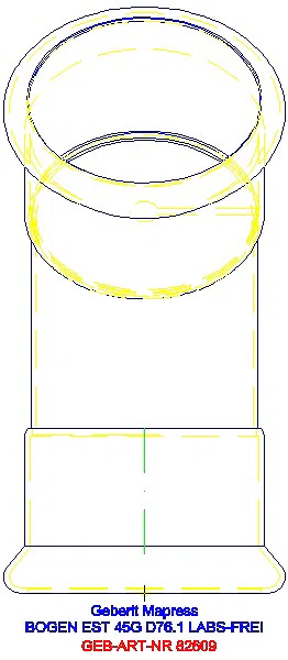GE Mapress Edelstahl Bogen 45Gr d76,1 (LABS-frei)_82609_L