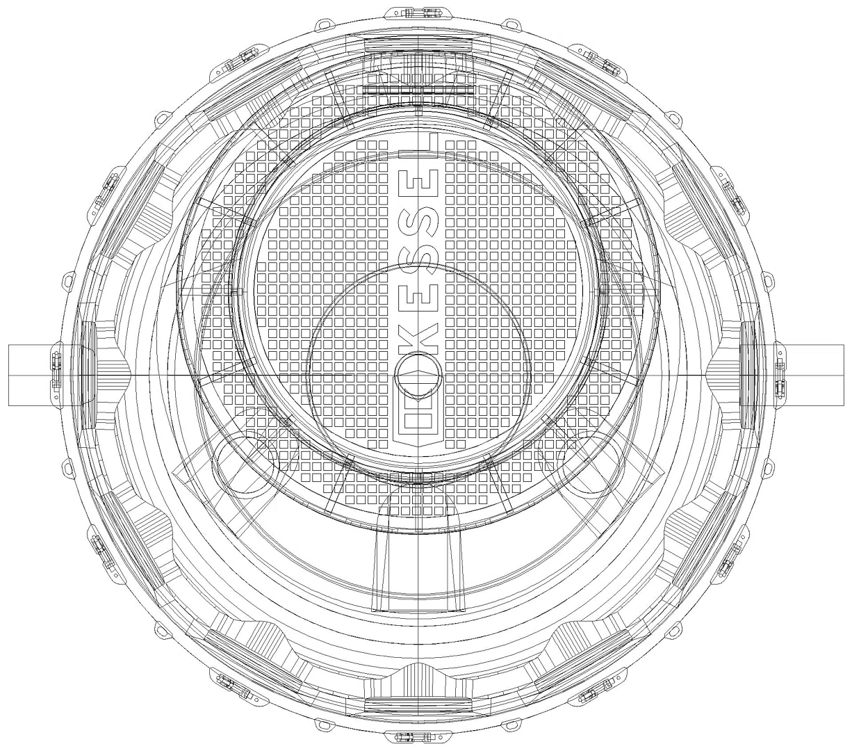 KESSEL-Probenahmeschacht DN 100, mit Staufix SWA, Klasse D (3D)