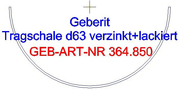 GE Tragschale verzinkt und lackiert DN 60_364.850.00.1_A