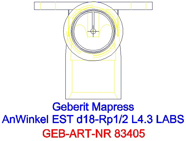 GE Mapress Edelstahl Anschlusswinkel 90Gr ( LABS-frei) d18-Rp1/2_83405_G