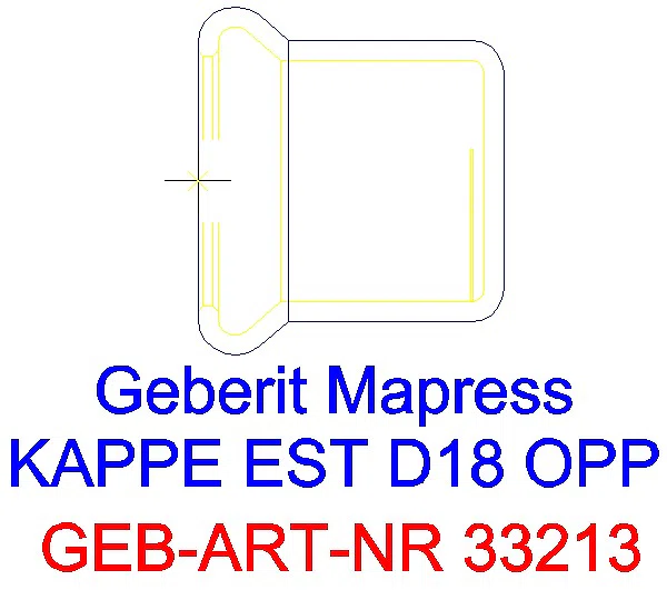 GE Mapress Edelstahl Kappe d18_33213_A