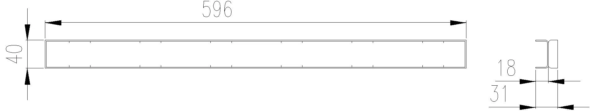 DALLMER Abdeckung CeraLine Individual, 600 mm