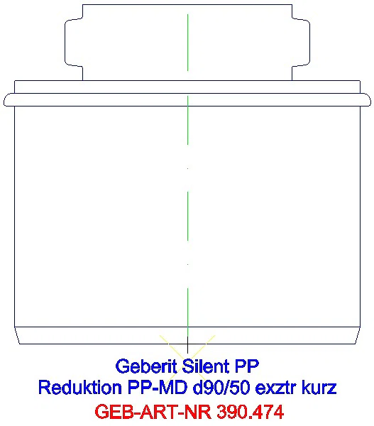 GE Silent-PP Reduktion exzentrisch kurz d90/50_390.474.14.1_A