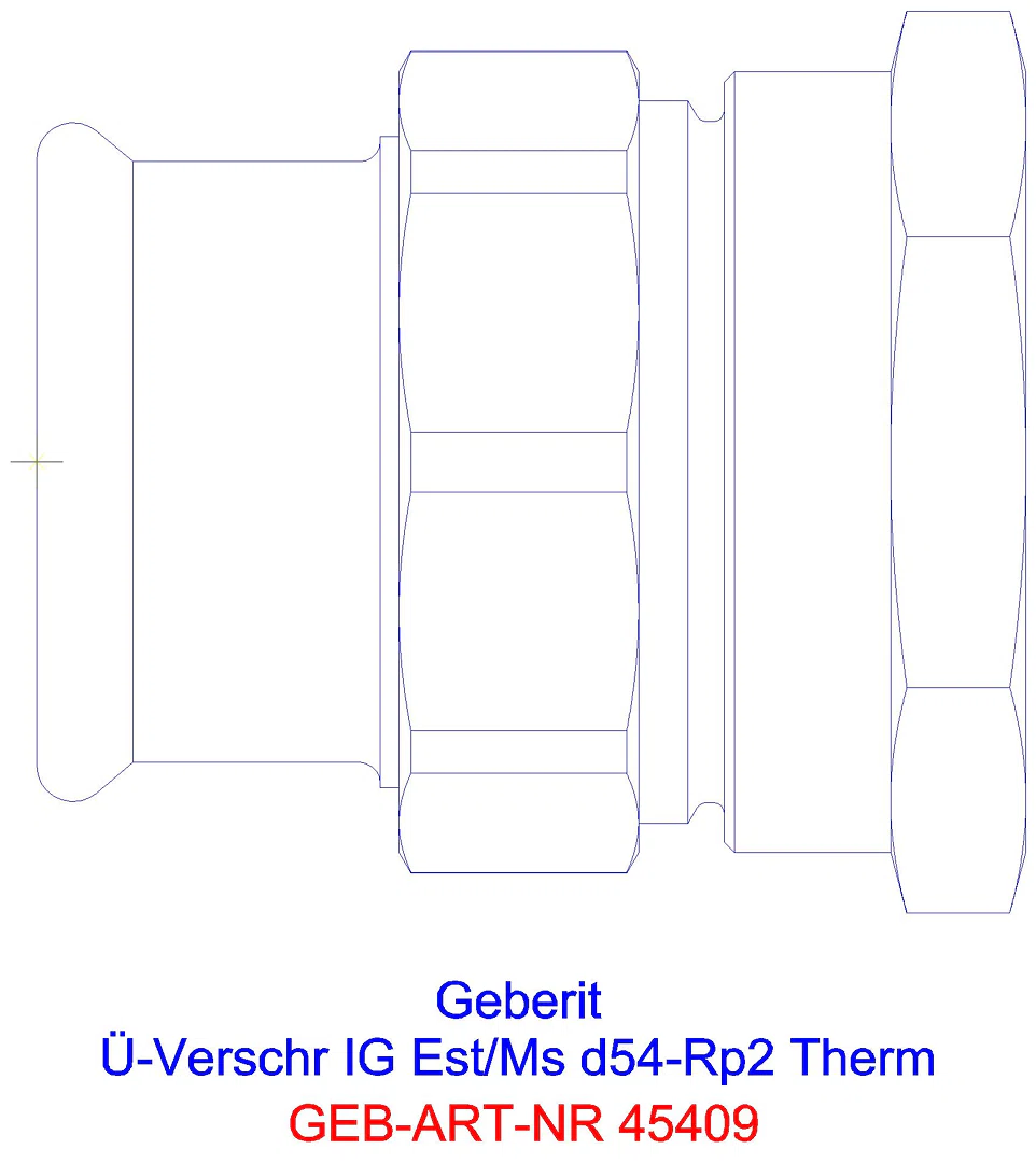 GE Mapress Therm Übergangsverschr. mit IG d42-Rp1 1/2_45409_g
