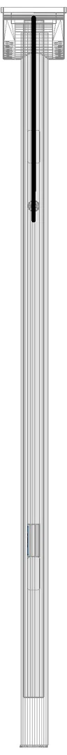 HEWI SK-Griff Duo (B),li,900,WC-Spül/FKT (E-Ausf.),plvb weiß tiefmatt