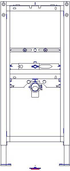 GE Duofix Element f. Urinal, 112-130 cm universell, für AD-Druckspüler_111686002_A