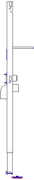 GE Duofix Element f. WT, 112cm schmale Ausführung, Standarmatur_111266002_L