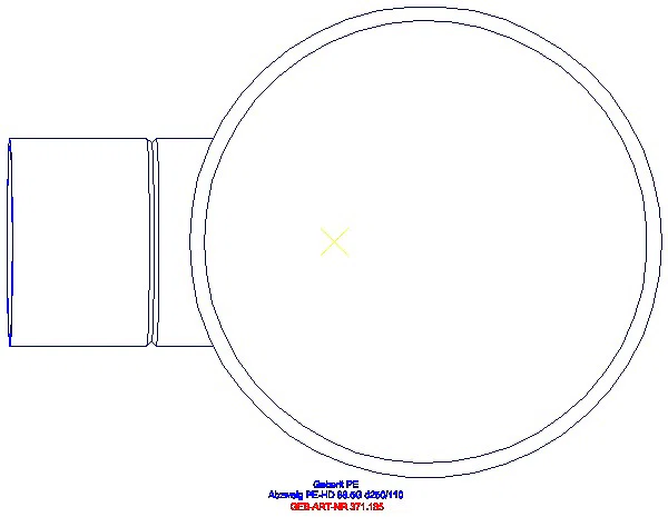 GE PE Abzweig 88,5Gr d250/110_371.185.16.1_G